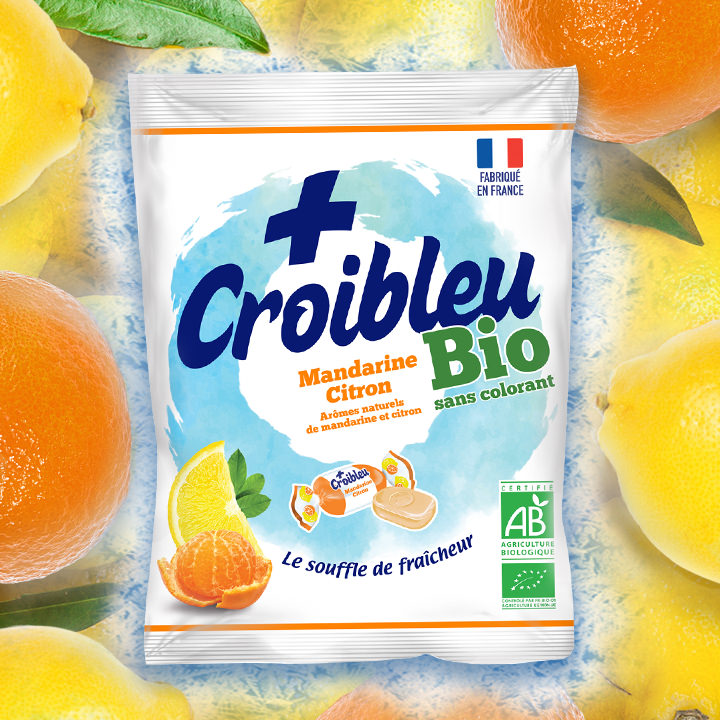 Paquet Bonbons Croibleu Bio Mandarine Citron